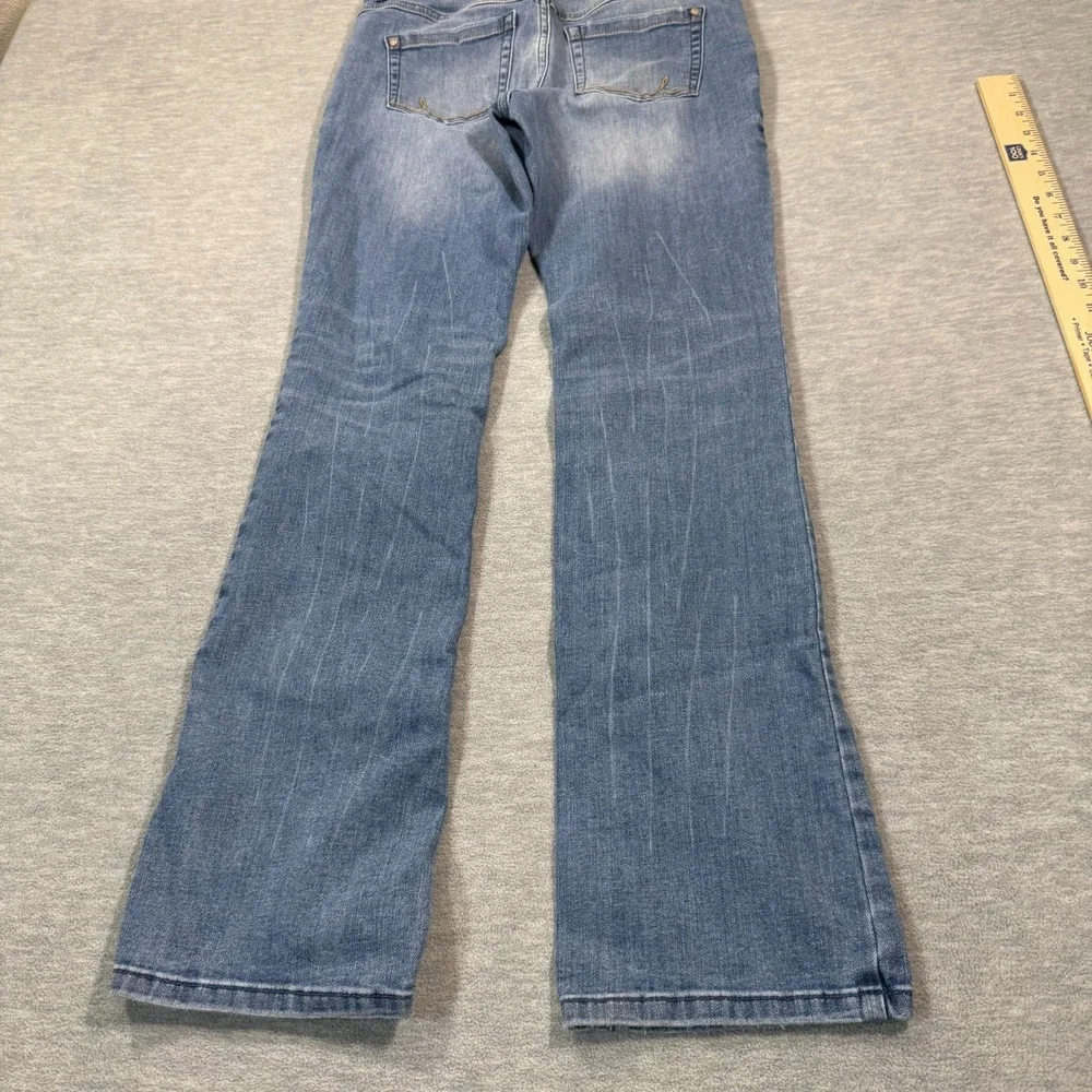 INC Denim Jeans Women 4 Blue Bootcut Regular Fit‎ Mid Rise Stretch Casual